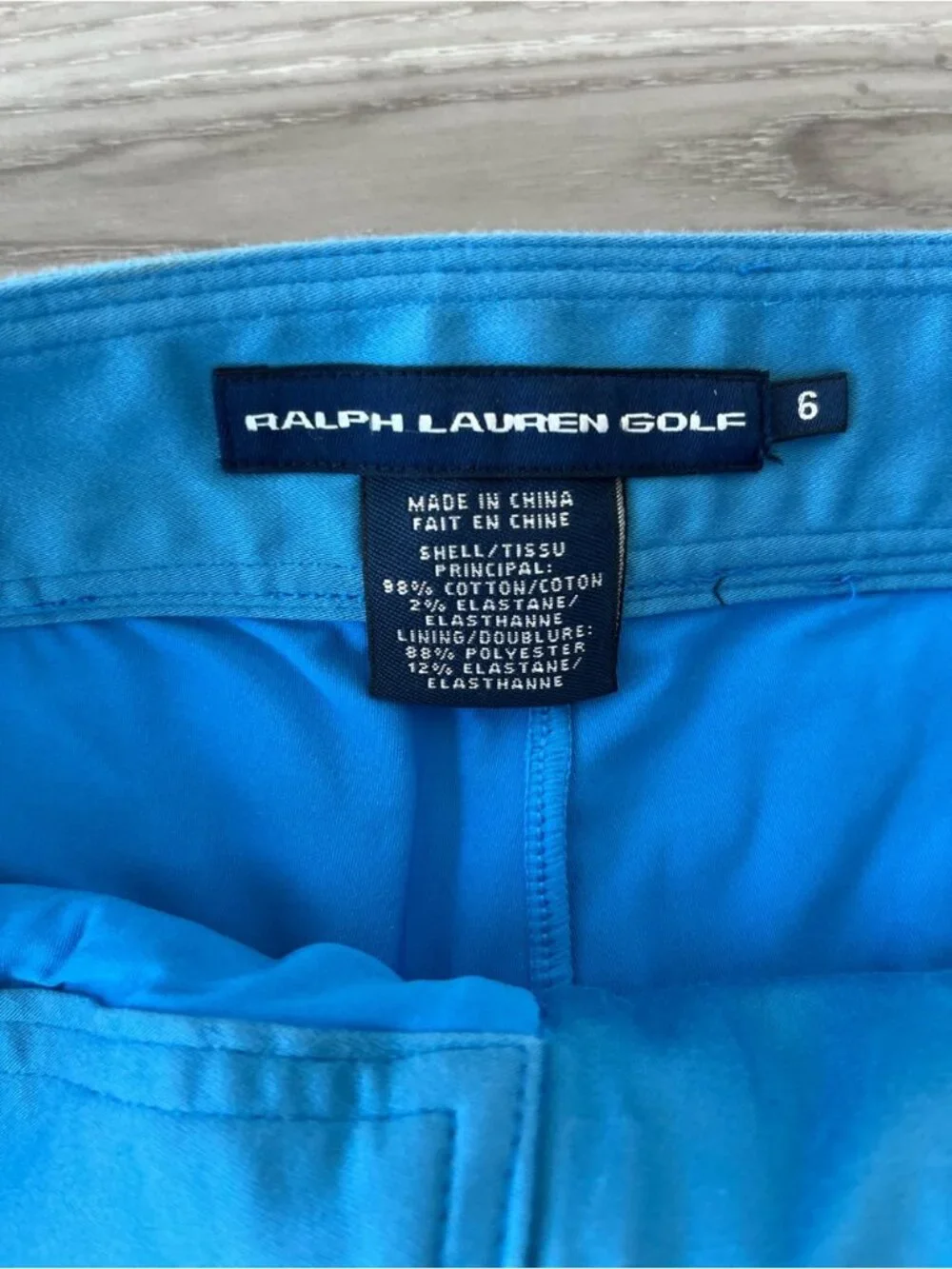Lauren Ralph Lauren Blue Cotton Stretch Tailored Skort Preppy Country Club 6